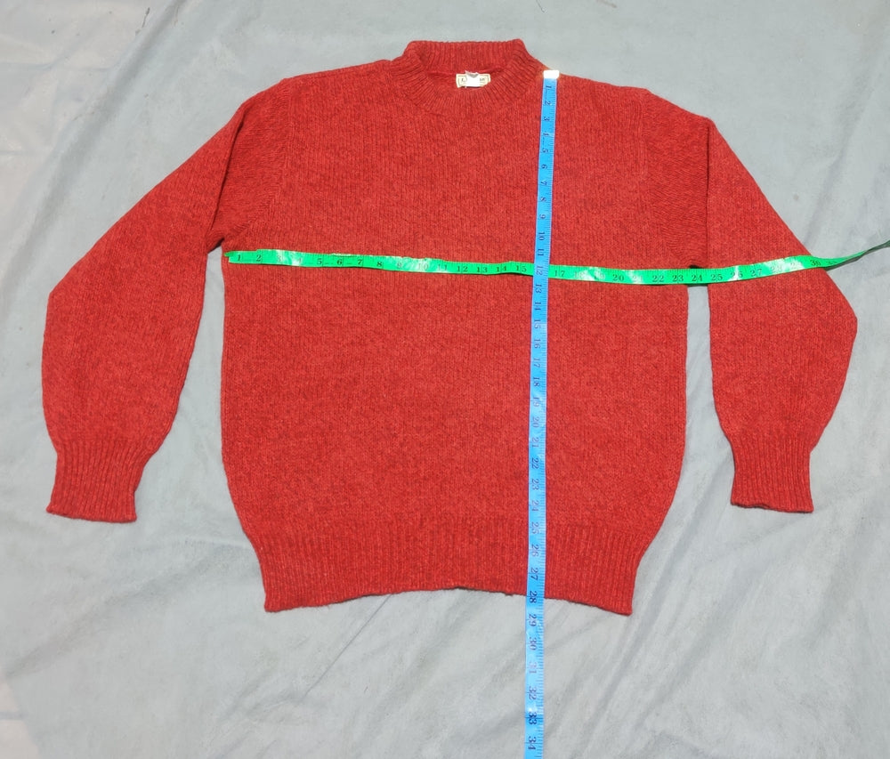 L.L.Bean Men Wool Red Sweater XL