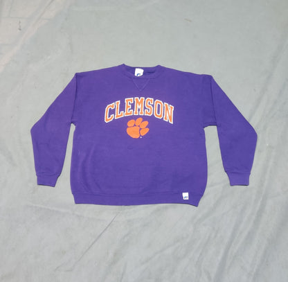 Russell Women Cotton Fleece Purple Sweatshirt S