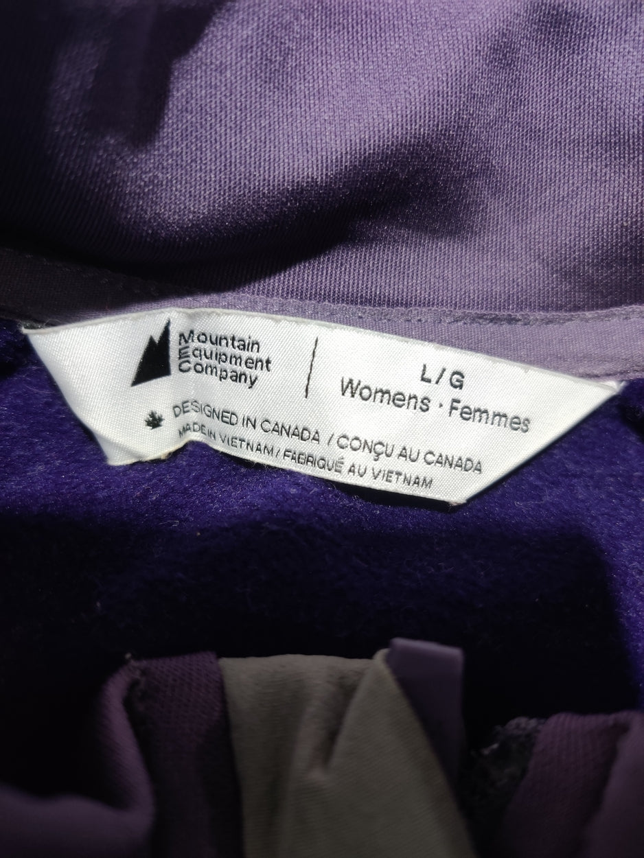 Mountain Equipment Women Cotton Fleece Purple Zipper L
