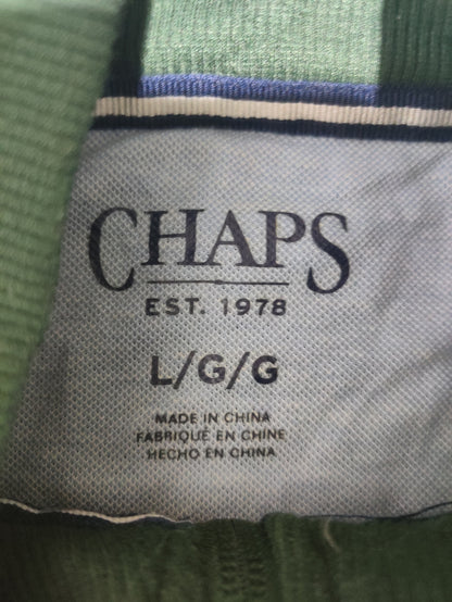 Chaps Men Cotton Fleece Gray Sweatshirt L