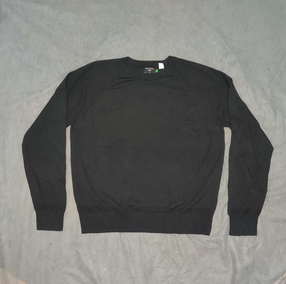 Dockers Men Cotton Fleece Black Hoodie 2XL