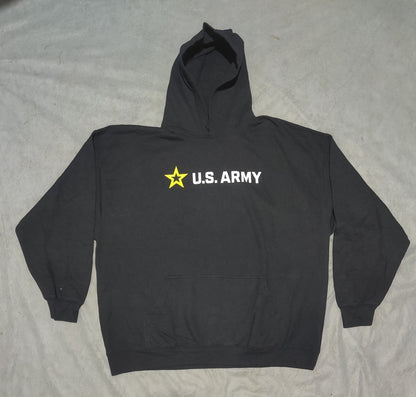Gildan Men Cotton Fleece Black Hoodie 2XL
