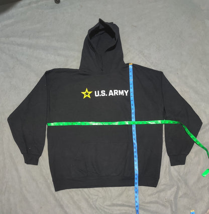 Gildan Men Cotton Fleece Black Hoodie 2XL
