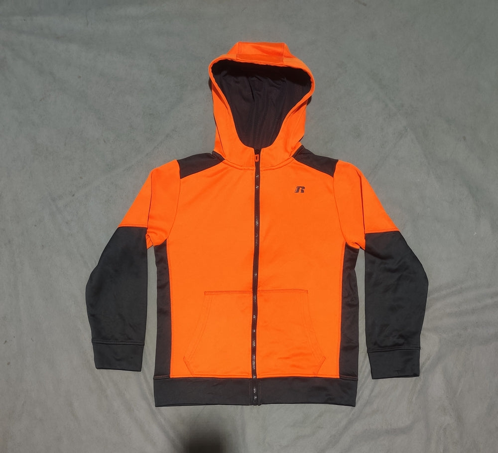Russell Men Sport Orange Zipper XS