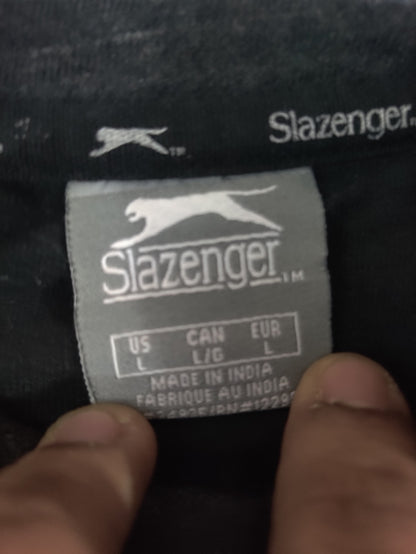 Slazenger Men Cotton Fleece Gray Hoodie L