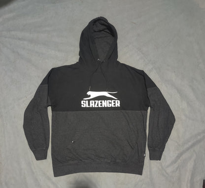 Slazenger Men Cotton Fleece Gray Hoodie L