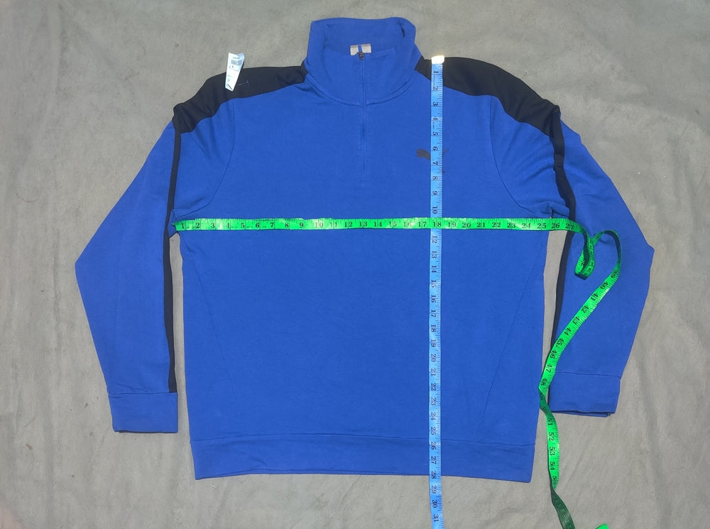 Puma Men Cotton Fleece Blue Sweatshirt 2XL