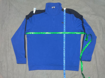 Puma Men Cotton Fleece Blue Sweatshirt 2XL