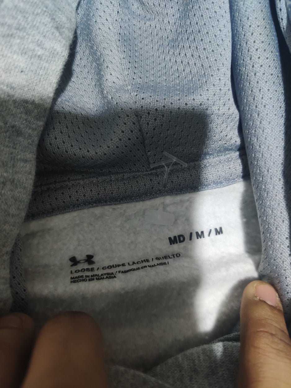 Under Armour Men Cotton Fleece Gray Hoodie S