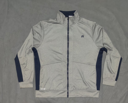 Russell Men Sport Gray Zipper L