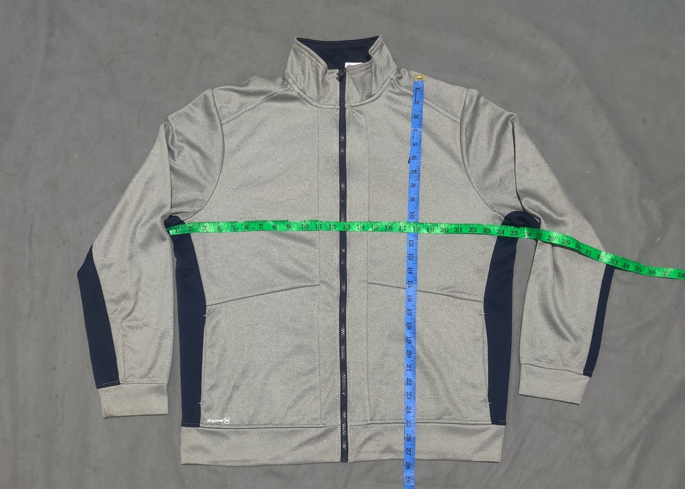 Russell Men Sport Gray Zipper L