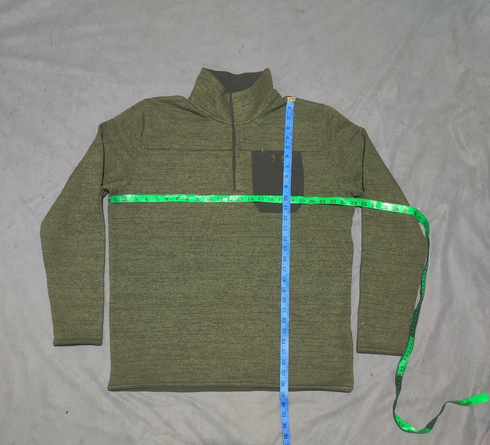 Under Armour Men Cotton Fleece Green Sweatshirt XL