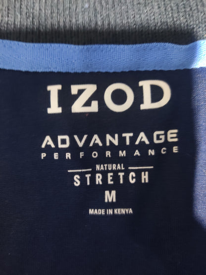 Izod Men Cotton Fleece Blue Sweatshirt M