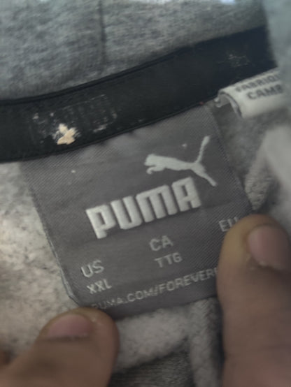 Puma Men Cotton Fleece Gray Hoodie 2XL