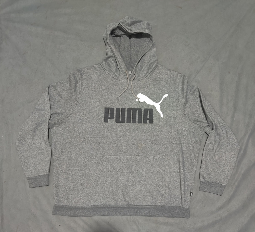 Puma Men Cotton Fleece Gray Hoodie 2XL