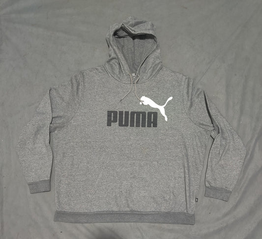 Puma Men Cotton Fleece Gray Hoodie 2XL