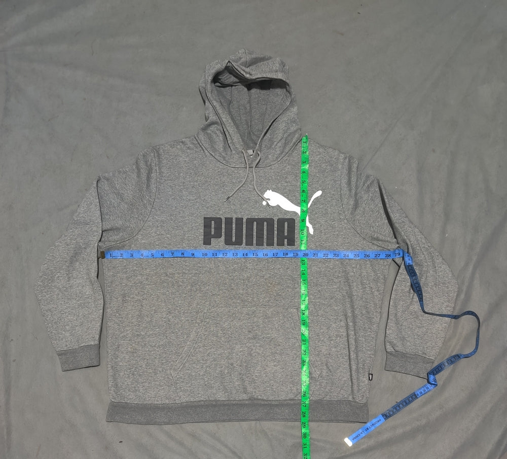 Puma Men Cotton Fleece Gray Hoodie 2XL