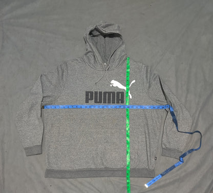 Puma Men Cotton Fleece Gray Hoodie 2XL