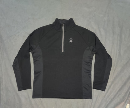 Spyder Men Cotton Fleece Black Sweatshirt S