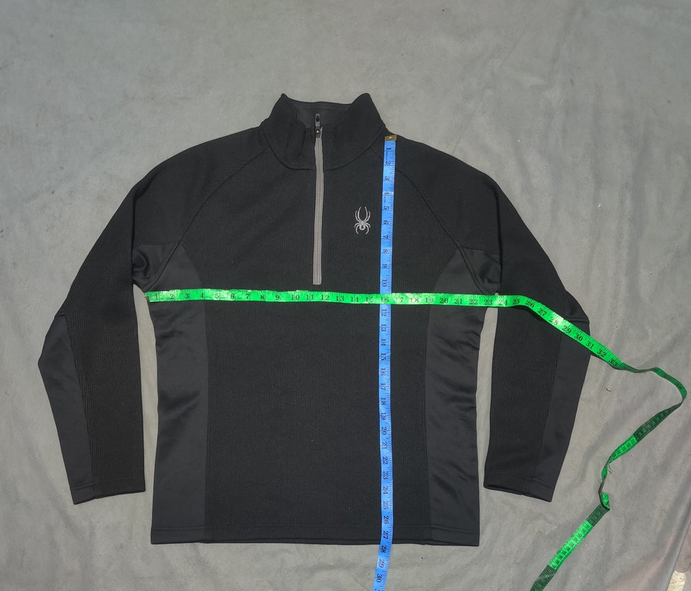 Spyder Men Cotton Fleece Black Sweatshirt S