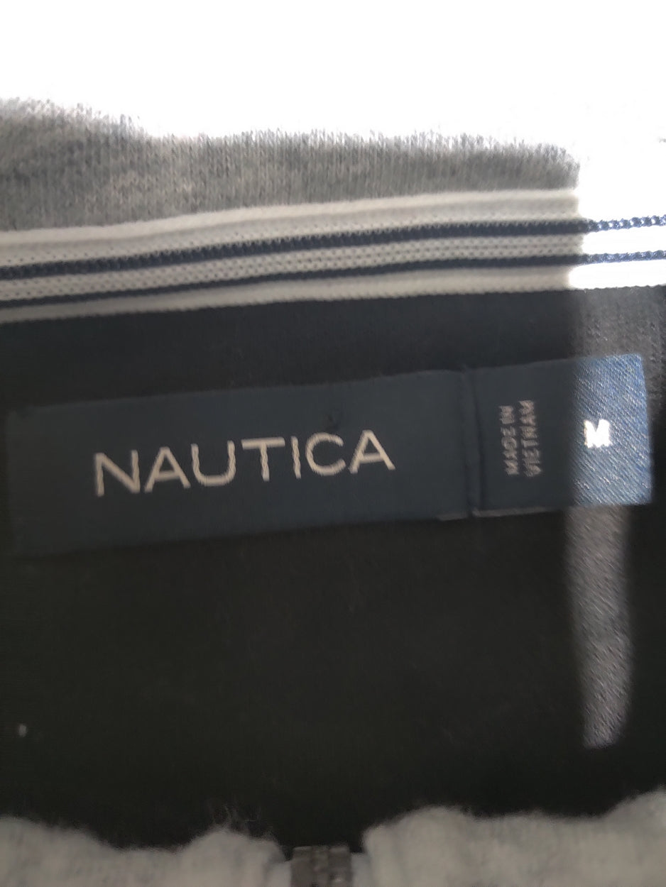 Nautica Men Cotton Fleece Black Sweatshirt S