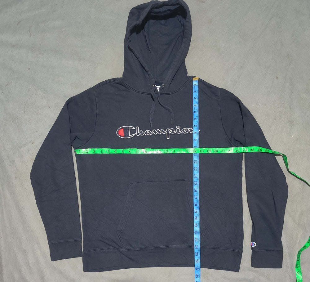 Champion Men Cotton Fleece Blue Hoodie L