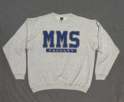 Fruit Of The Loom Men Cotton Fleece Gray Sweatshirt XL
