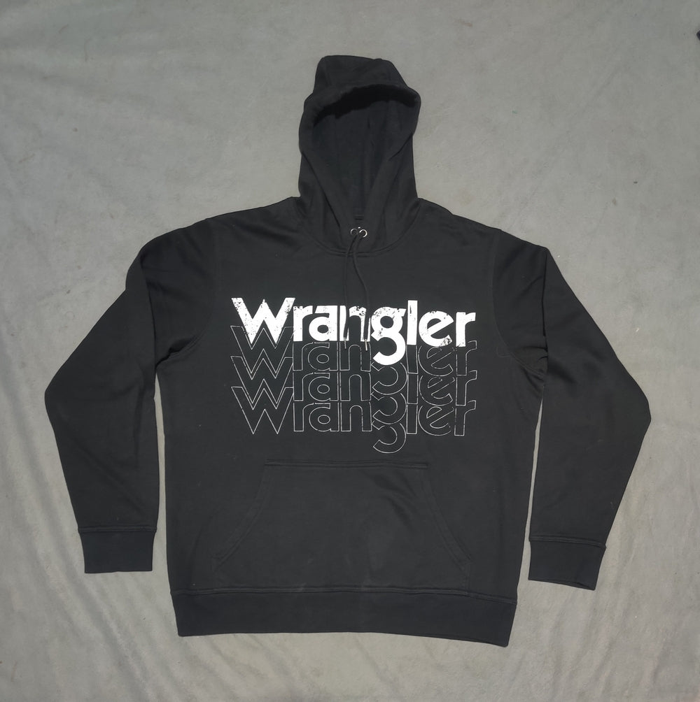 Wrangler Men Cotton Fleece Black Hoodie M