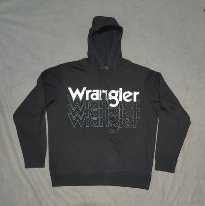 Wrangler Men Cotton Fleece Black Hoodie M