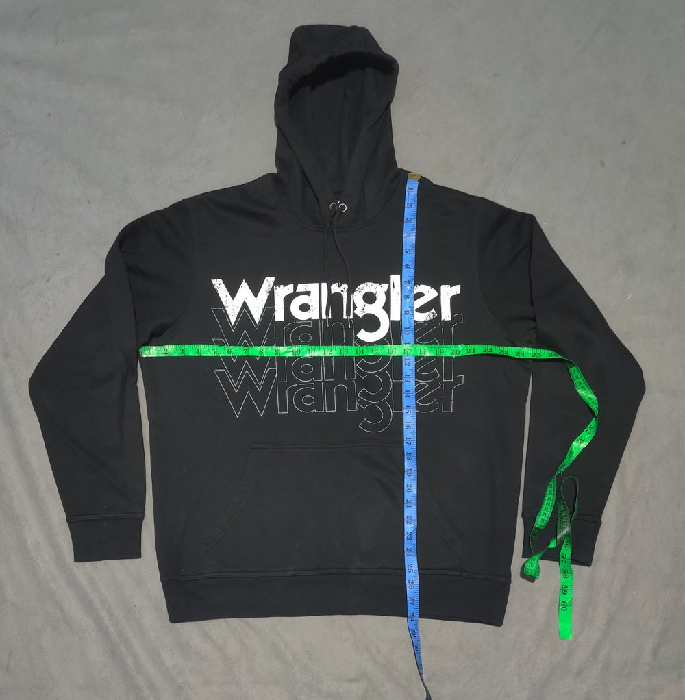 Wrangler Men Cotton Fleece Black Hoodie M