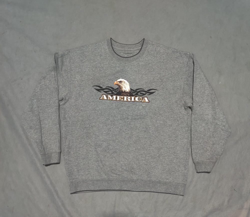 Croft & Barrow Men Cotton Fleece Gray Sweatshirt M