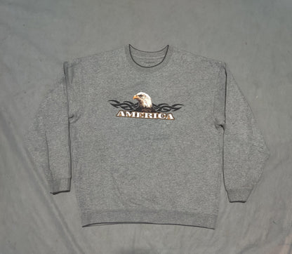 Croft & Barrow Men Cotton Fleece Gray Sweatshirt M
