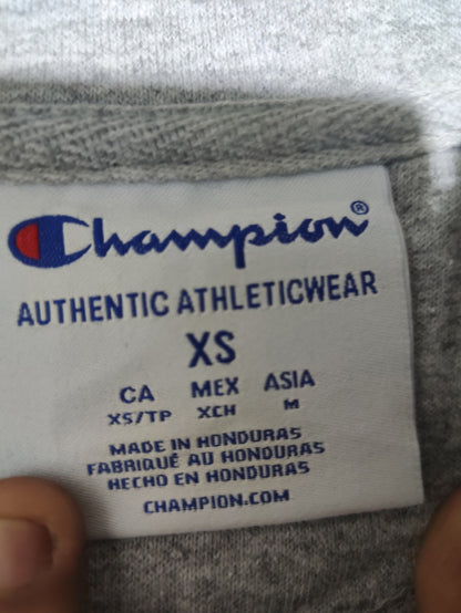 Champion Men Cotton Fleece Gray Sweatshirt XS