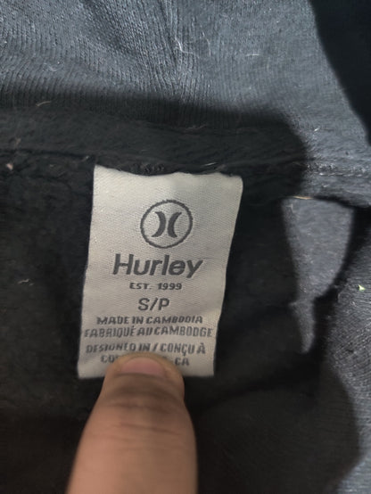 Hurley Men Cotton Fleece Black Hoodie S