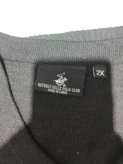 Polo Beverly Hills Club Men Cotton Fleece Black Sweater 2XL