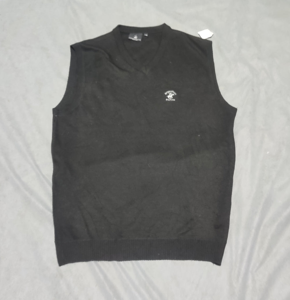 Polo Beverly Hills Club Men Cotton Fleece Black Sweater 2XL