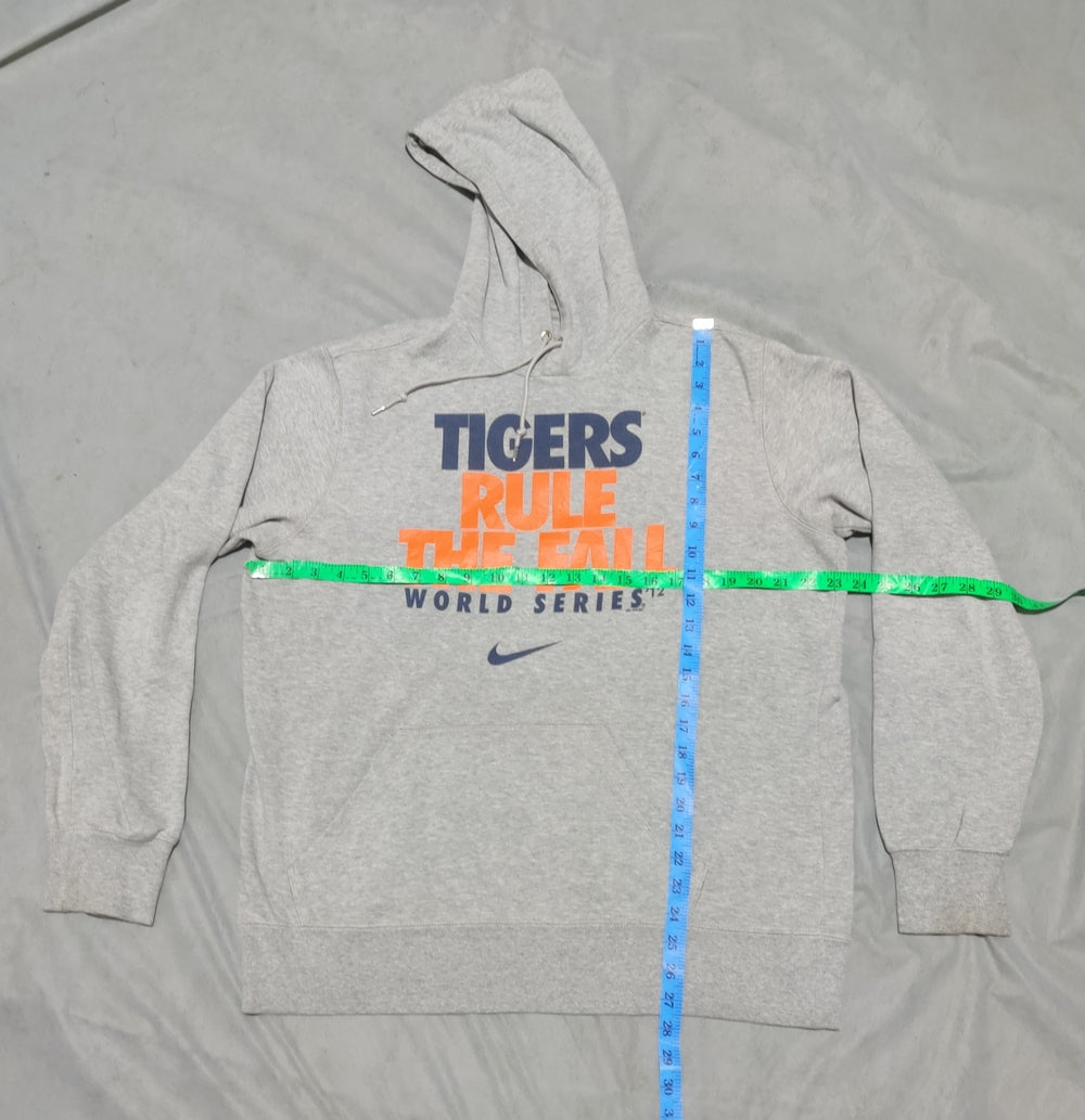 Nike Men Cotton Fleece Gray Hoodie L