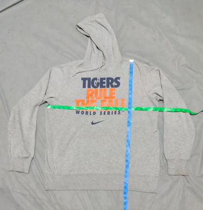 Nike Men Cotton Fleece Gray Hoodie L
