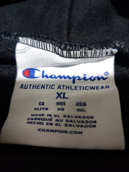 Champion Men Cotton Fleece Black Hoodie XL