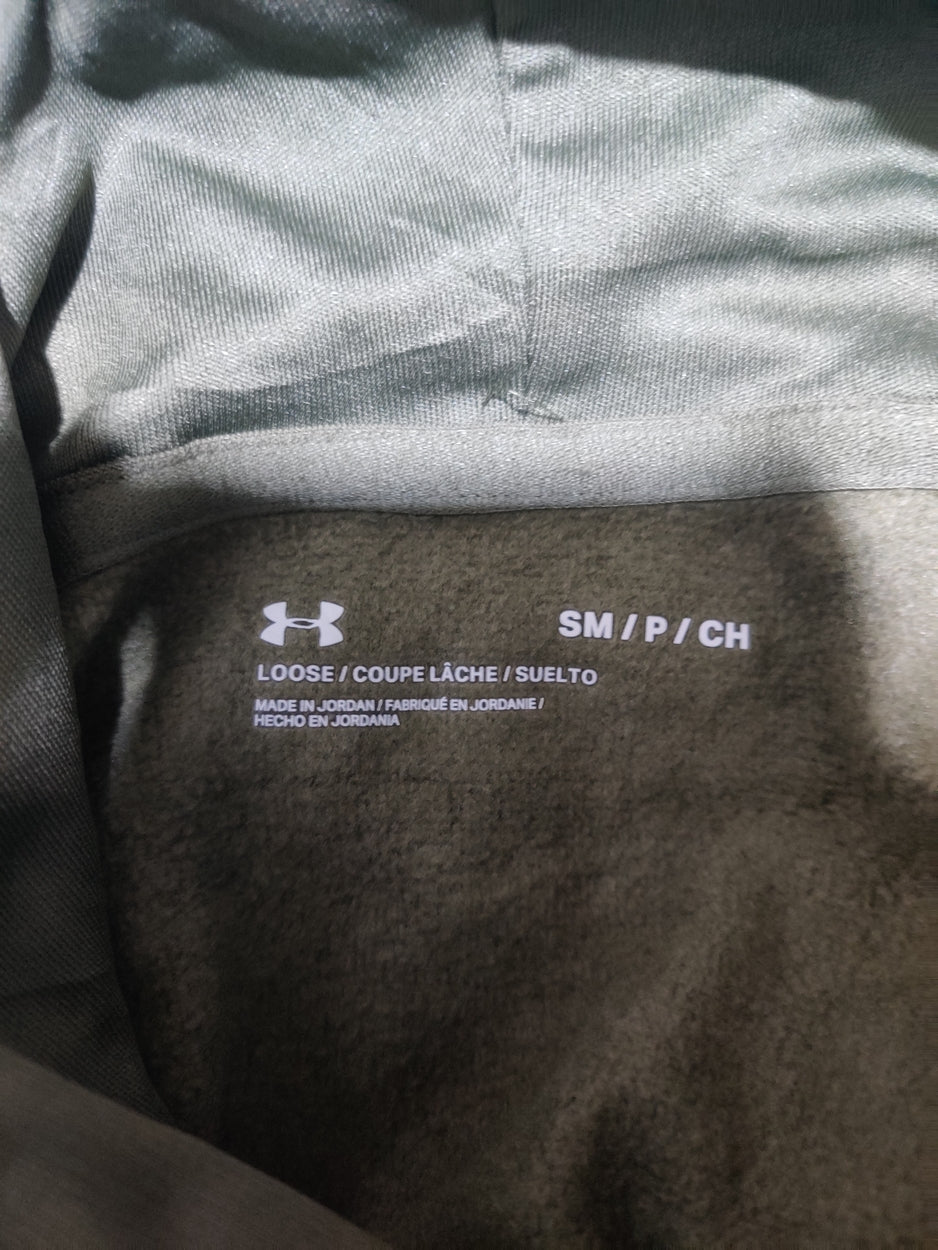 Under Armour Men Cotton Fleece Green Hoodie S