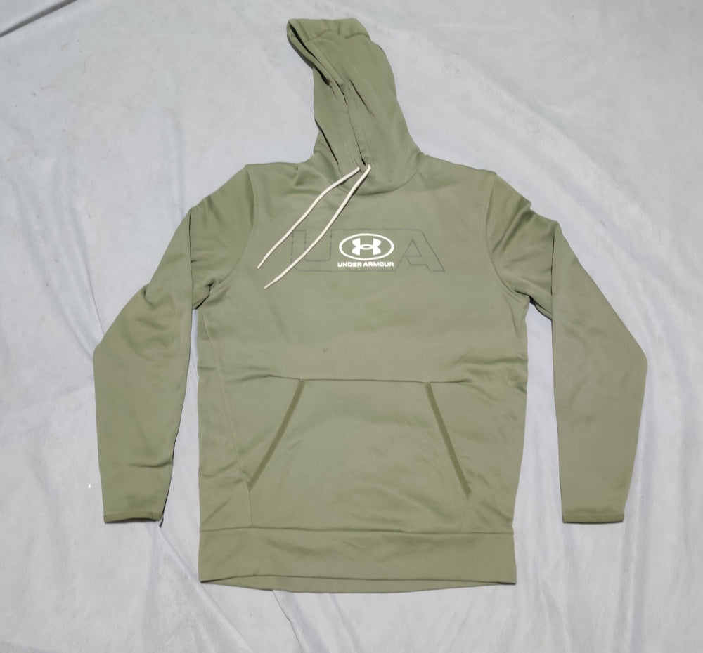 Under Armour Men Cotton Fleece Green Hoodie S