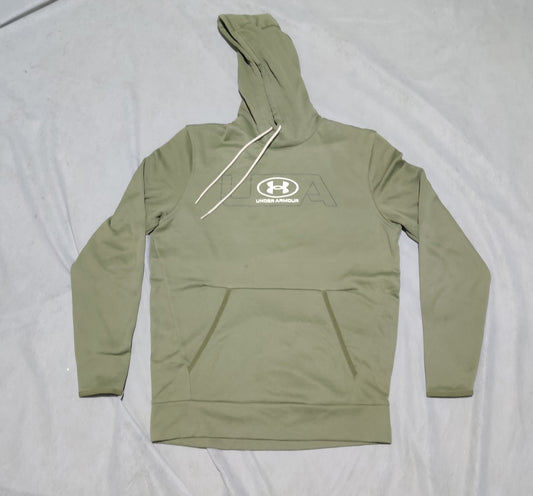 Under Armour Men Cotton Fleece Green Hoodie S