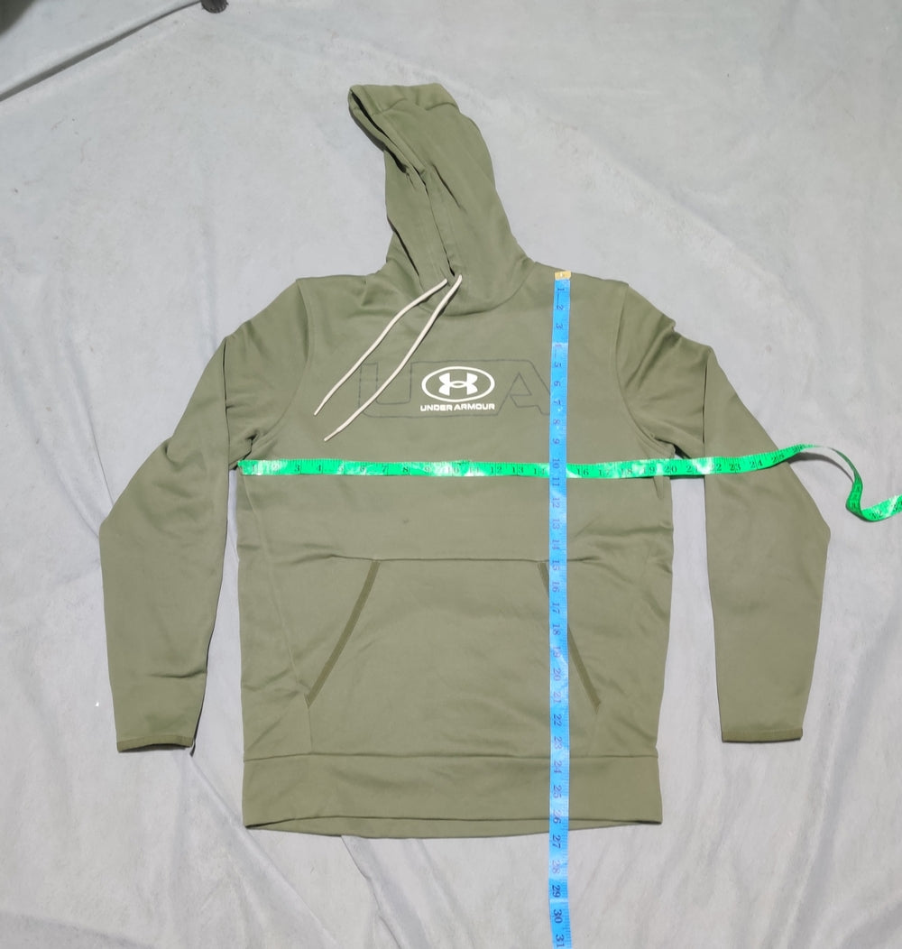 Under Armour Men Cotton Fleece Green Hoodie S