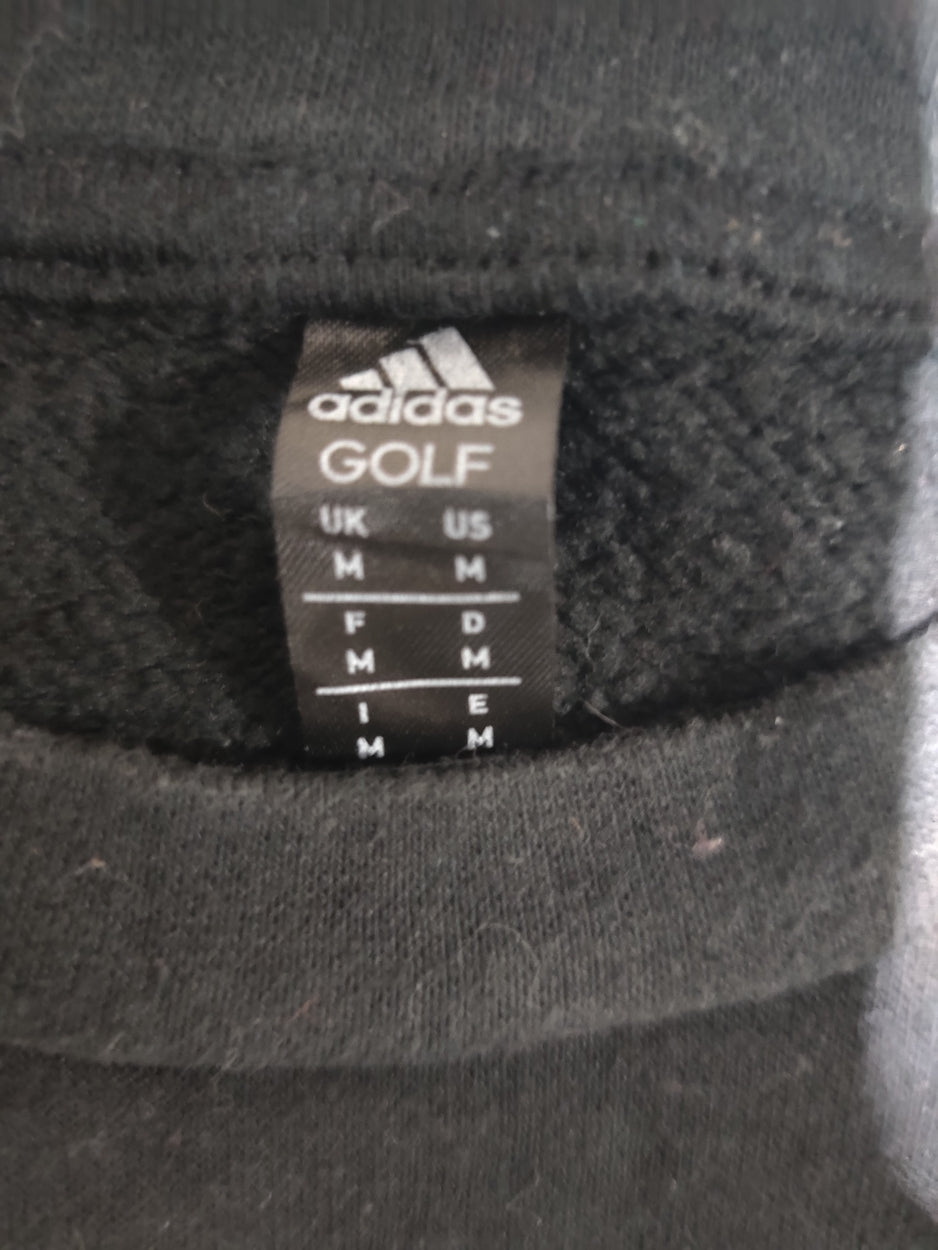 Adidas Men Cotton Fleece Black Sweatshirt M