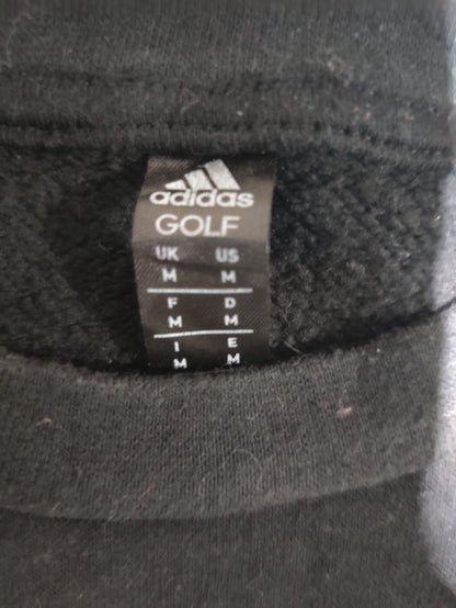 Adidas Men Cotton Fleece Black Sweatshirt M