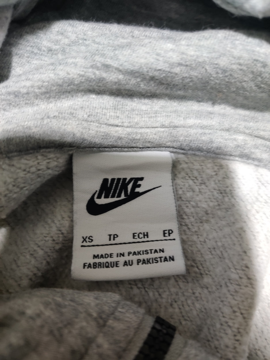 Nike Men Cotton Fleece Gray Zipper XS