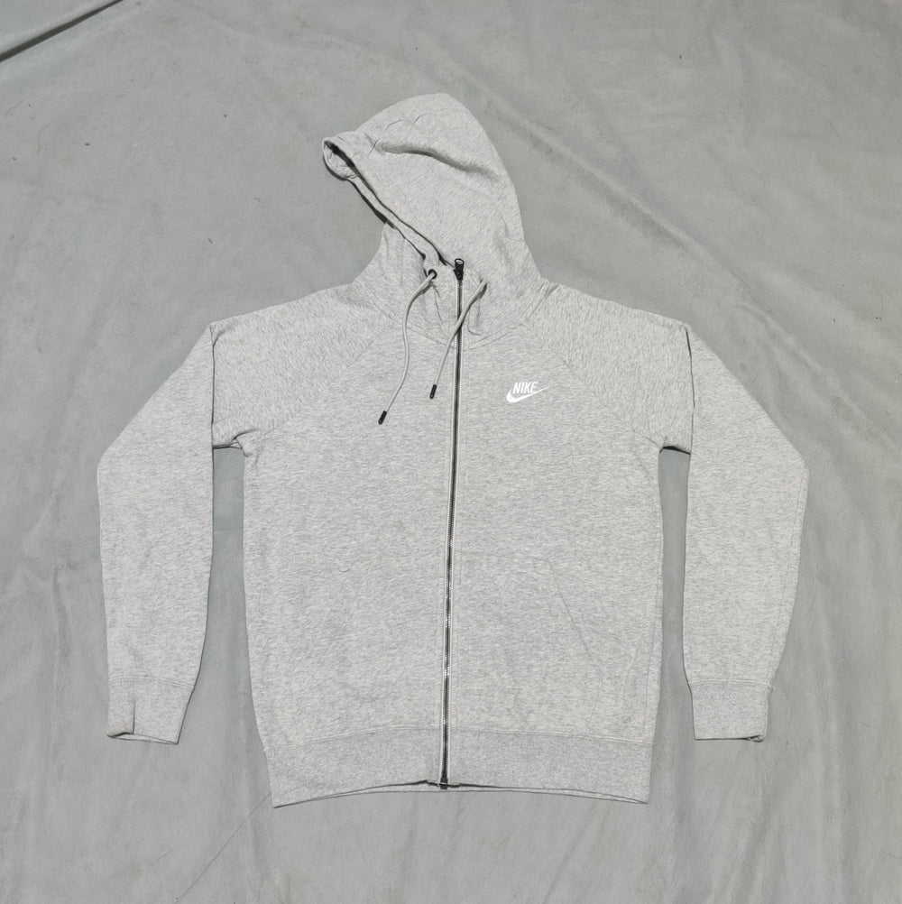 Nike Men Cotton Fleece Gray Zipper XS