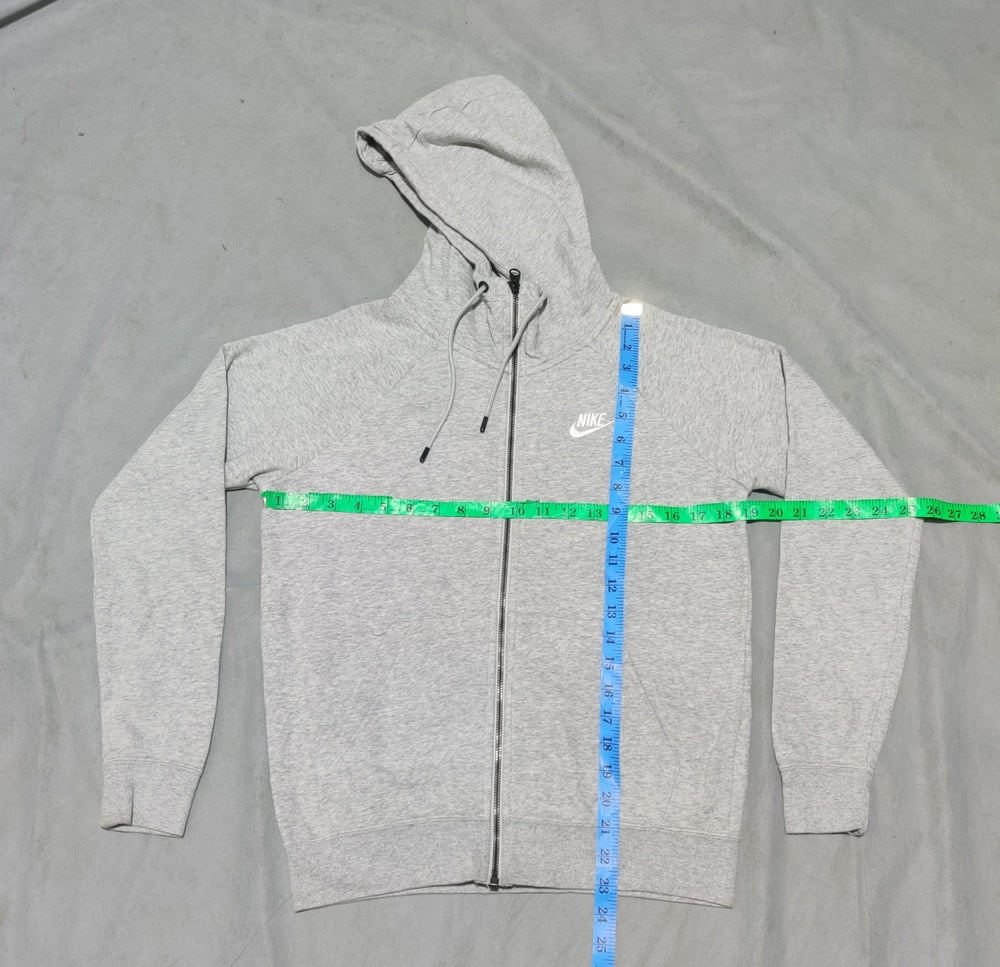 Nike Men Cotton Fleece Gray Zipper XS