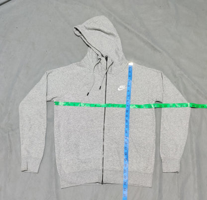 Nike Men Cotton Fleece Gray Zipper XS