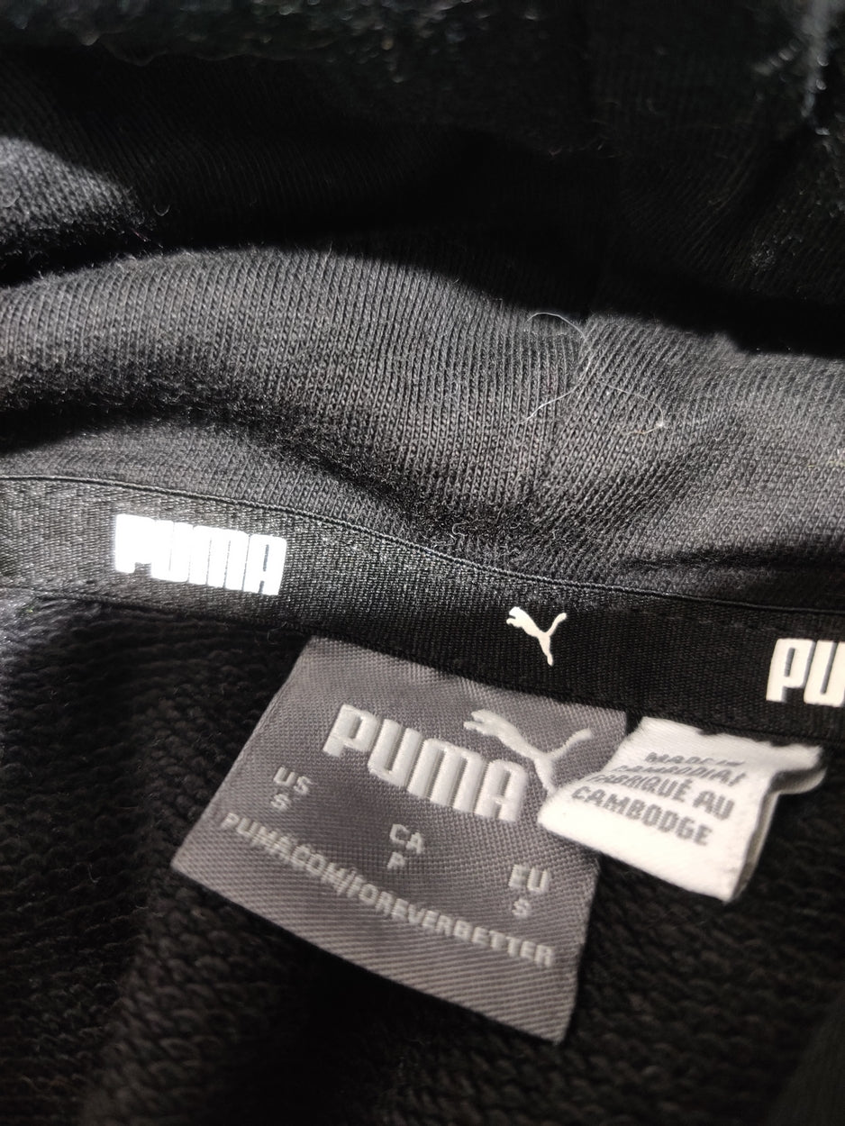 Puma Women Cotton Fleece Black Hoodie S